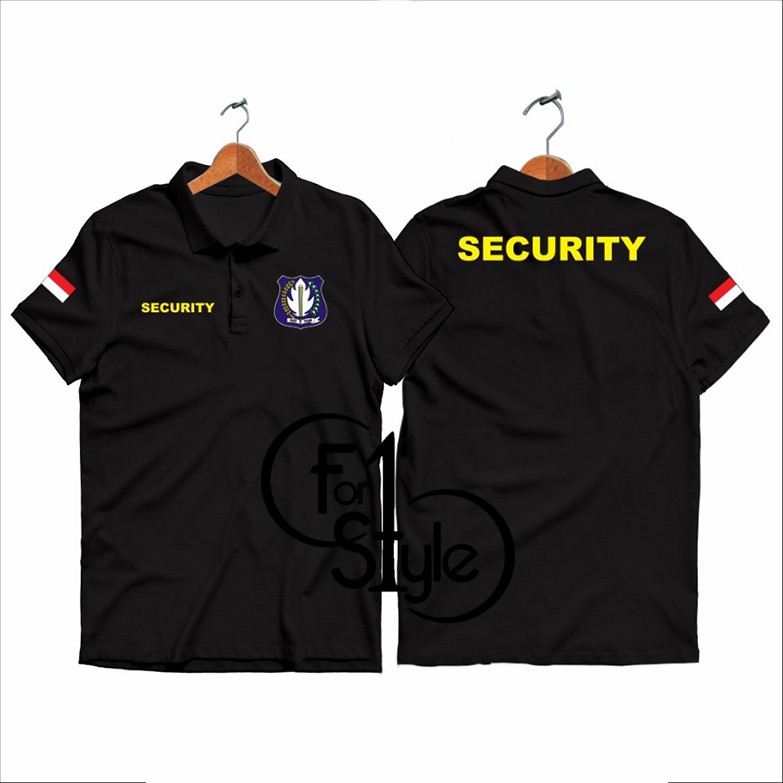 Polo security kode 03 - Polo Shirt Kaos Kerah SECURITY S ERAGAM SATPAM