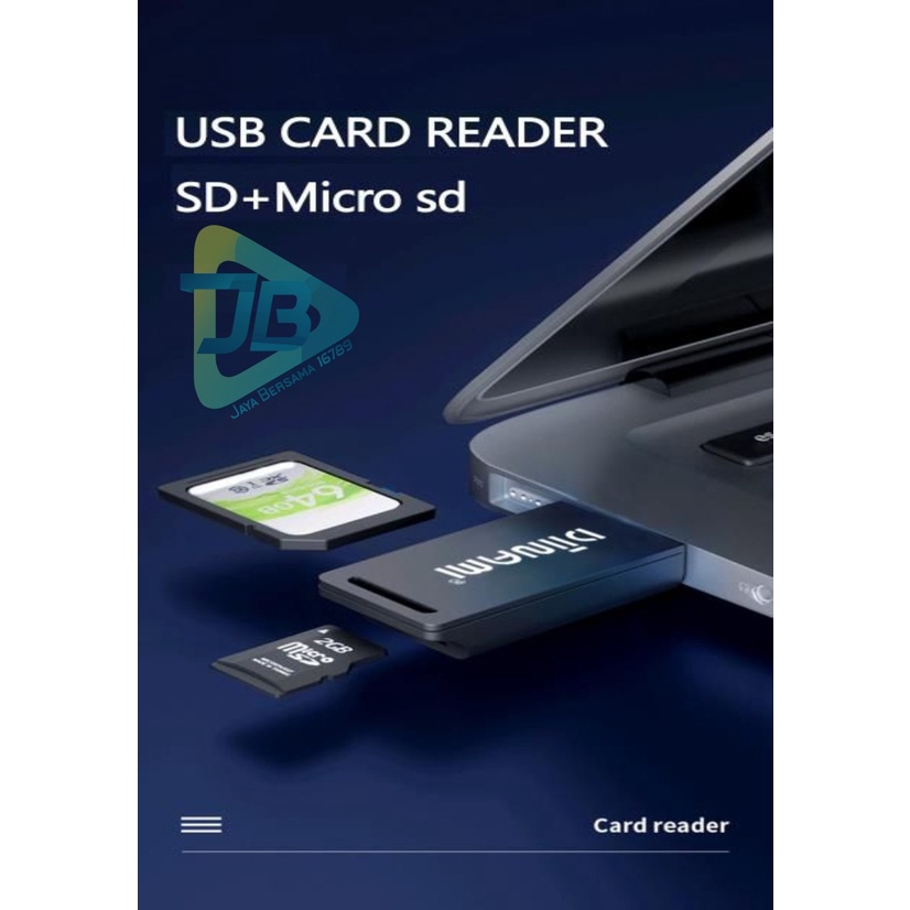 Card reader DIINAMI sd card &amp; Micro sd card high speed fast translit data usb 2.0 all in one for smartphone &amp; tablets JB5324