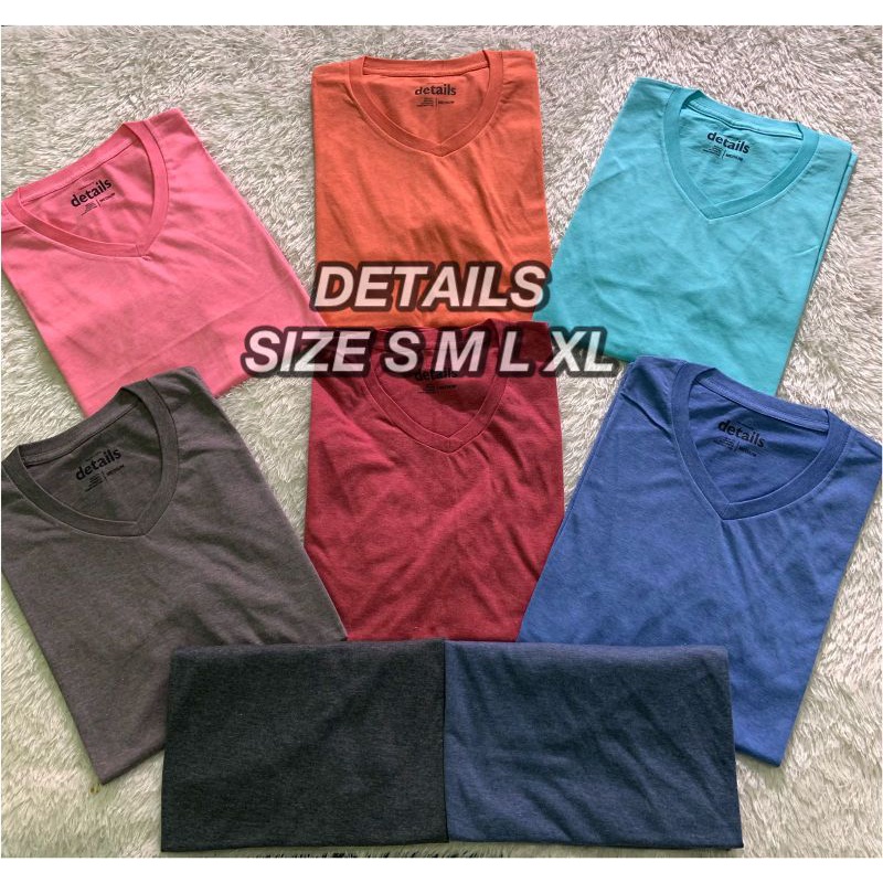 Kaos polos lengan pendek laki laki dan perempuan Details original / Kaos pria / Kaos perempuan / kao