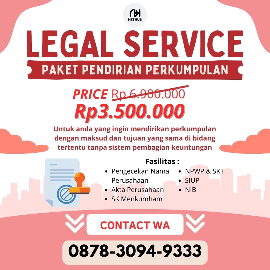 

Layanan Masyarakat untuk Pendirian Perkumpulan