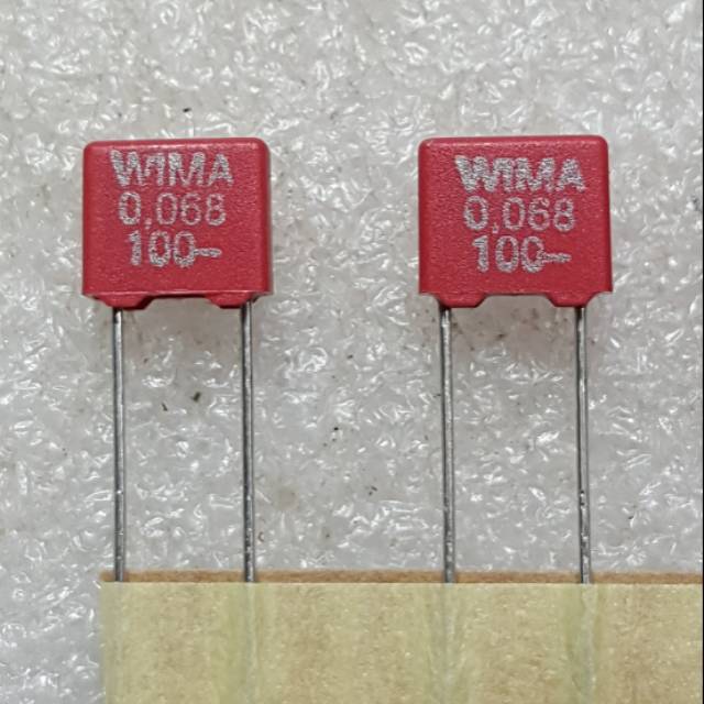 Wima 68N  0.068UF 100V MKS2 P.5mm Audio Grade