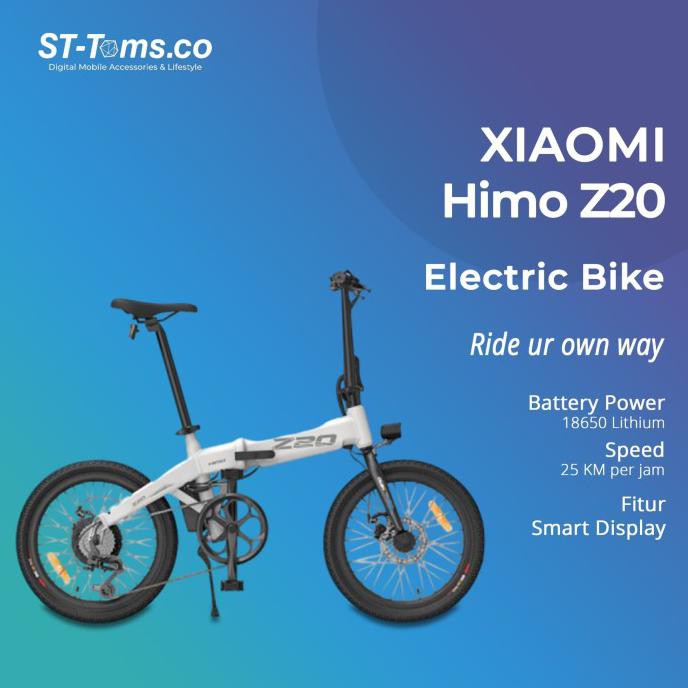 Xiaomi Himo Z20 / Z 20 Folding Electric Bike / Sepeda Lipat Elektrik - Putih