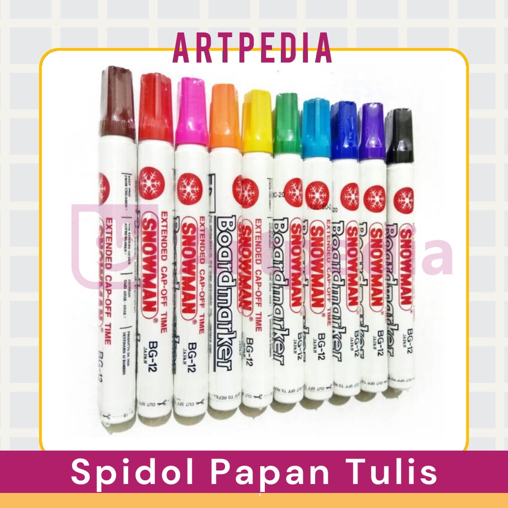 

Spidol Snowman Boardmarker - Hitam / Snowman Whiteboard BG-12 Spidol Papan Tulis Putih Bisa Di Hapus