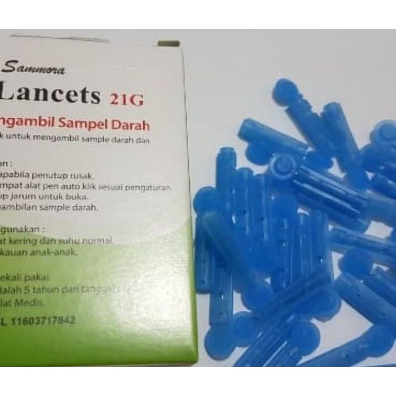 Blood Lancets Sammora/Jarum Bekam Sammora 21G