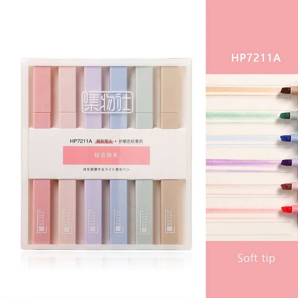 

JIANWU Highlighter Spidol Stabilo Marker Liner 6PCS HP7211A