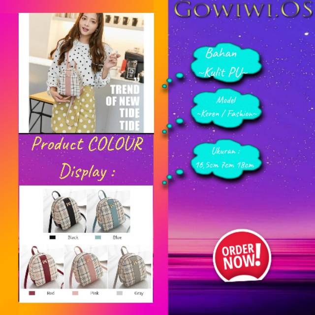 Tas Ransel Wanita Import / Fashion Wanita / Tas Fashion / Tas Ransel / Tas Fashion / Tas Ransel Mini