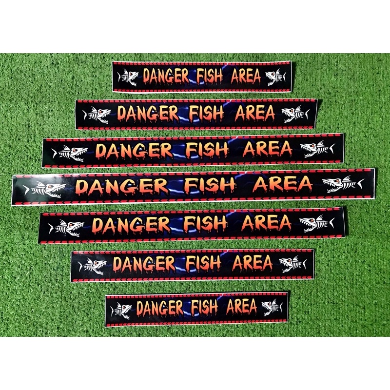 STIKER AQUARIUM IKAN CHANA / DANGER FISH AREA