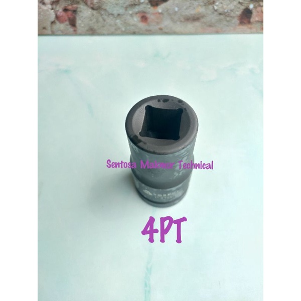 TOSEKI 1&quot; 21 MM Mata Sock Sok Deep Impact Socket 21mm 4PT 6PT