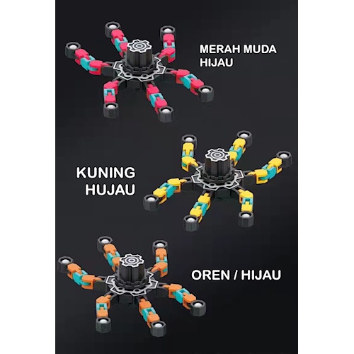 TERBARU !!! NEW Fingertip Mechanical Spinner Gyro Mainan Anak kreatif Yang Dapat Diubah Dalam Beberapa Bentuk Mainan Anak-anak Mekanis Kreatif Gyro Spinner Fidget Spinner Ujung Jari Dapat Berubah Bentuk DIY Baru