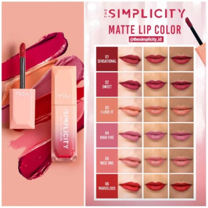 You The Simplicity Matte Lip Color | Lipstick | Lipstik | Lip Matte