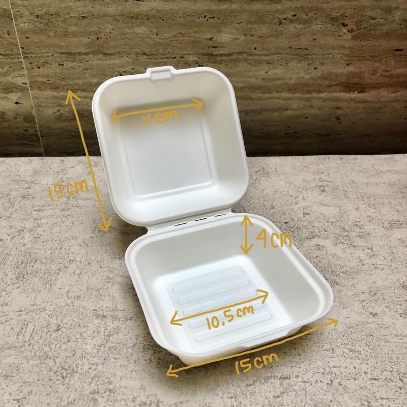 Bagasse Lunch Box Eco Friendly Korean Bento Cake