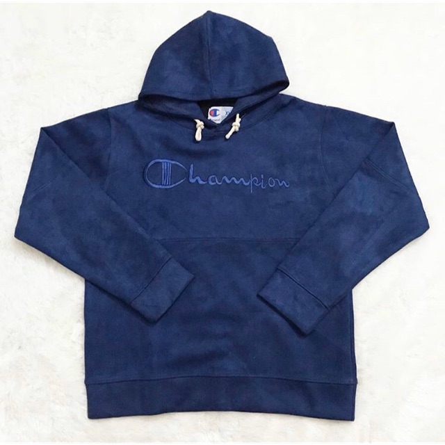 champion suede hoodie