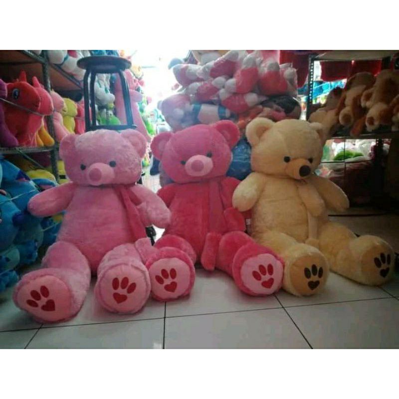 Boneka Teddy Bear Jumbo 100cm || Boneka Besar Beruang Cocok Hadiah Ultah Ulang Tahun Anniversary