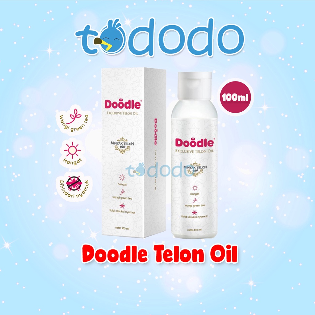 Doodle Telon Oil - Minyak Telon Aroma Green Tea 100ml