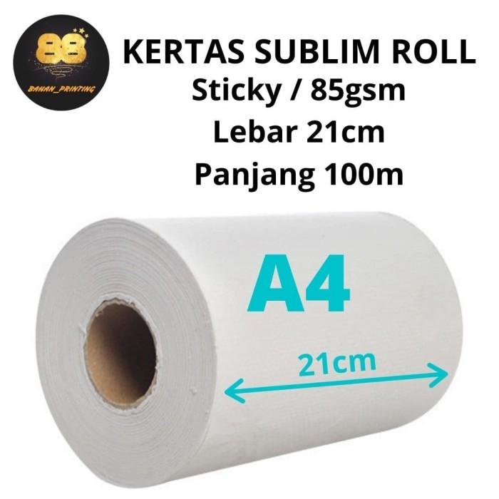 

Kertas Sublim Roll A4 / Kertas Sublimasi / Sublimation Paper