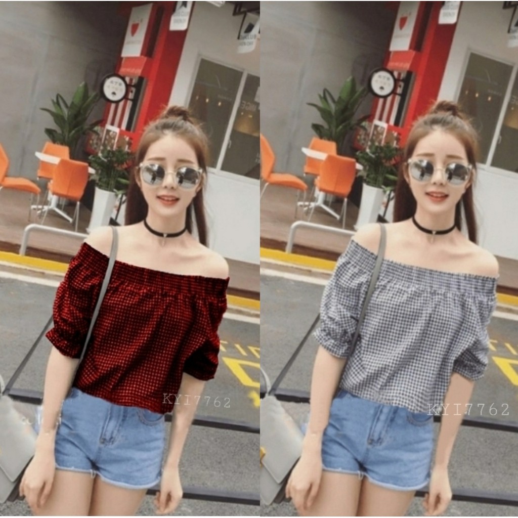 [VLFK] Blouse Kotak / Blouse Bletika / Blouse / Blouse Wanita Terbaru