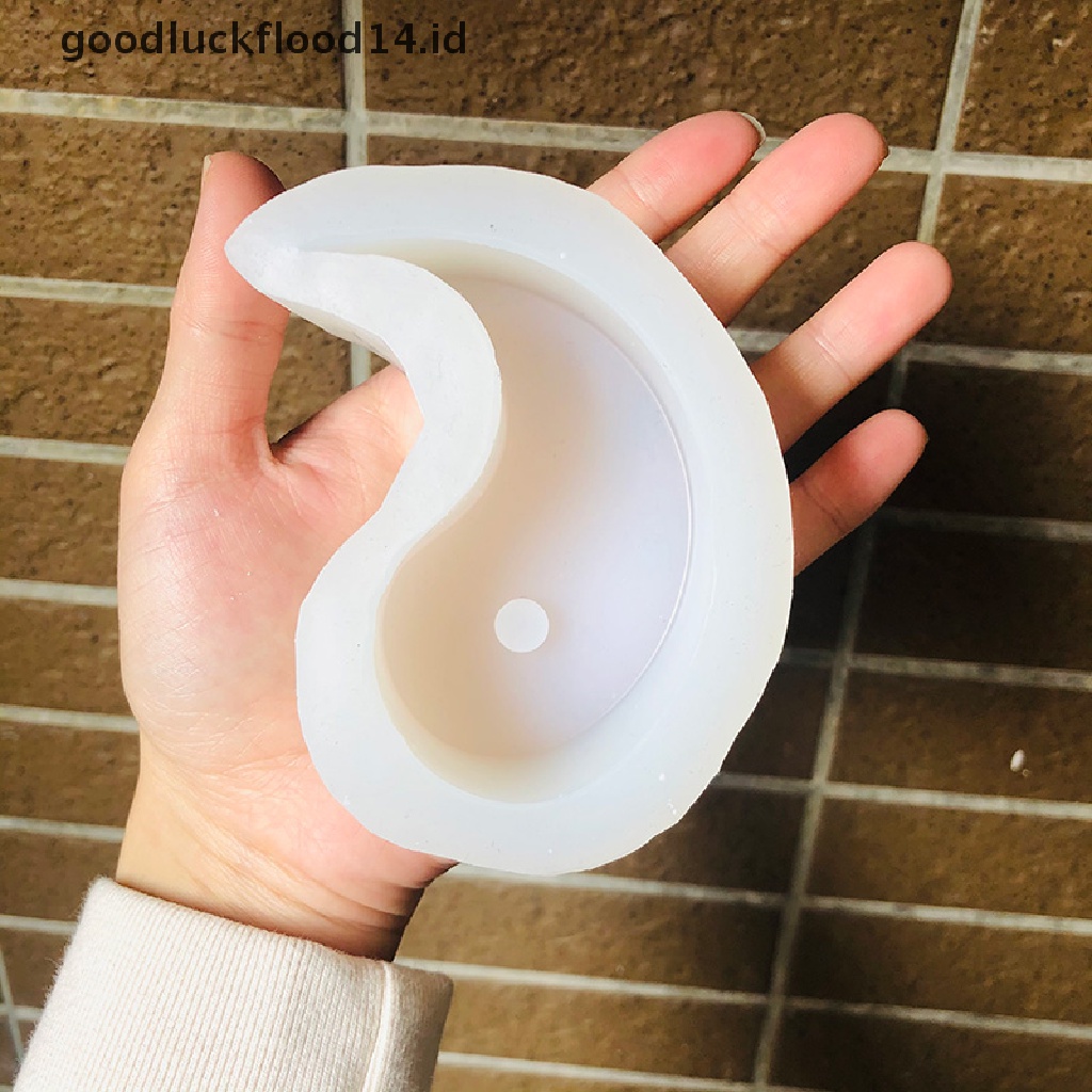 [OOID] Yin Yang Candle Mold Handmade Candle Making Silicone Tai Chi Candle Wax Mold ID