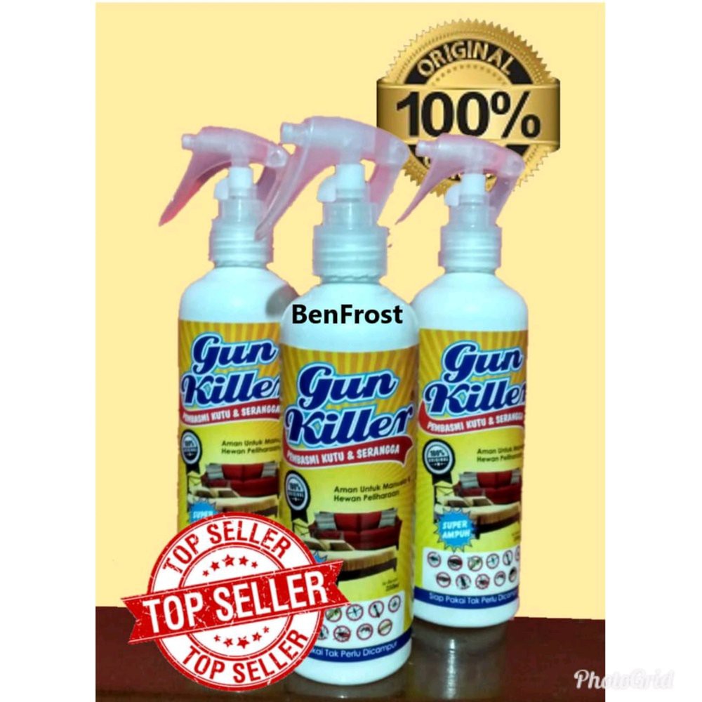 GUN KILLER pembasmi kutu kasur kutu sofa obat kutu kasur tumilang kutu loncat ampuh Berkualitas
