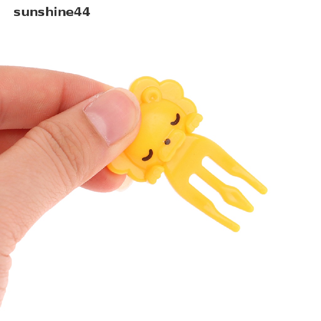 Sunshine 8Pcs Garpu Buah / Sayur Bentuk Binatang Untuk Anak