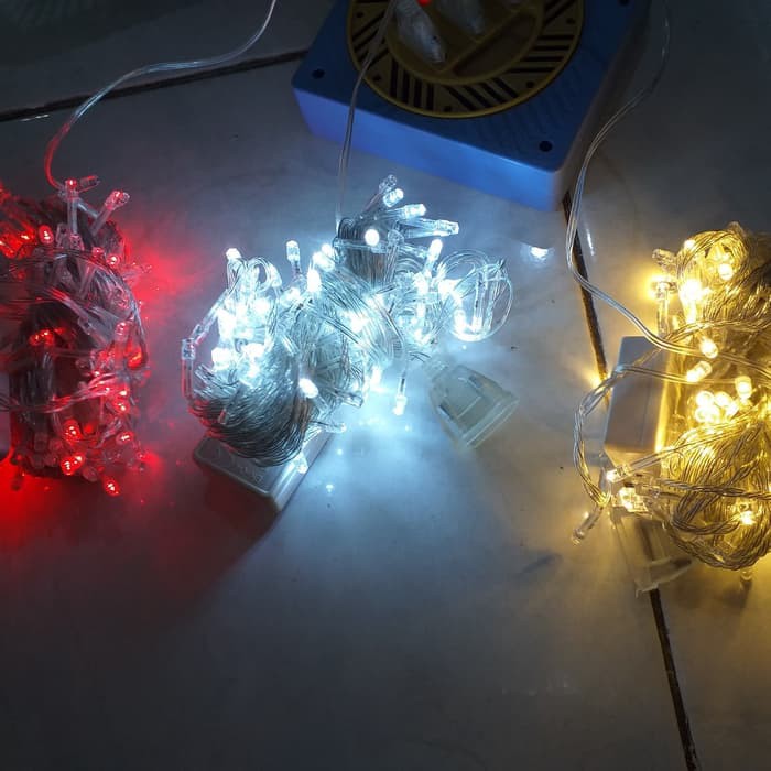 KENLITE Lampu Natal Lampu Hias 100 Led 10m Bisa disambung Warna