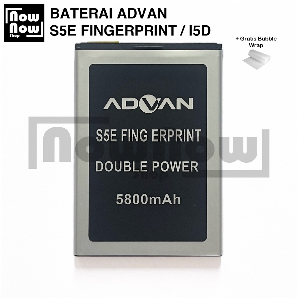 Baterai Advan S5E Finger Print I5D Original Double Power Batre Batrai Battery HP FingerPrint