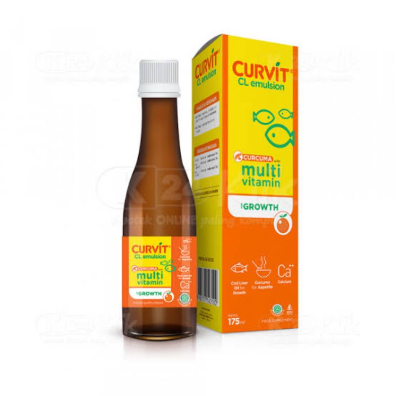 Curvit CL Emulsion 175ML / Multivitamin/Suplemen Makanan / Untuk Daya Tahan Tubuh