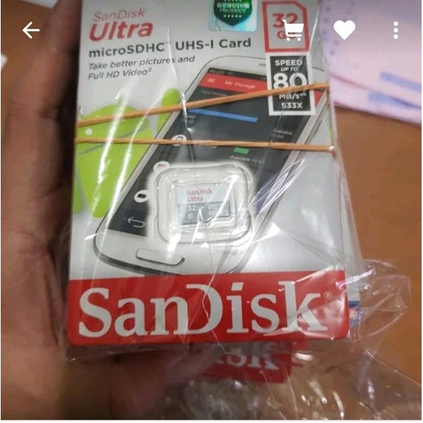 32g memory sandisk micro SD Card cl10 speed 80 32 giga memori hp 32 GB 32G