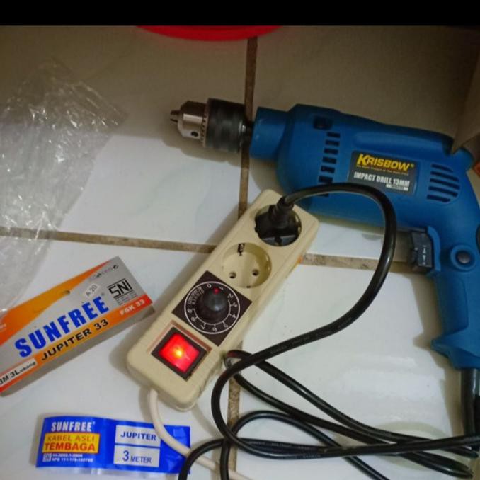Dimmer AC 220 Volt 2000 Watt Potensiometer mengatur kecepatan bor