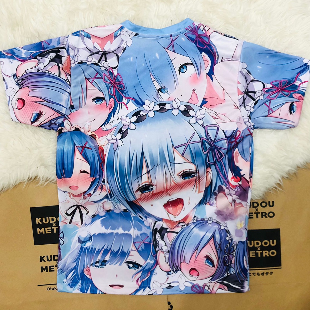 Tshirt Ahegao Rem Anime Manga Re Zero Dryfit Premium