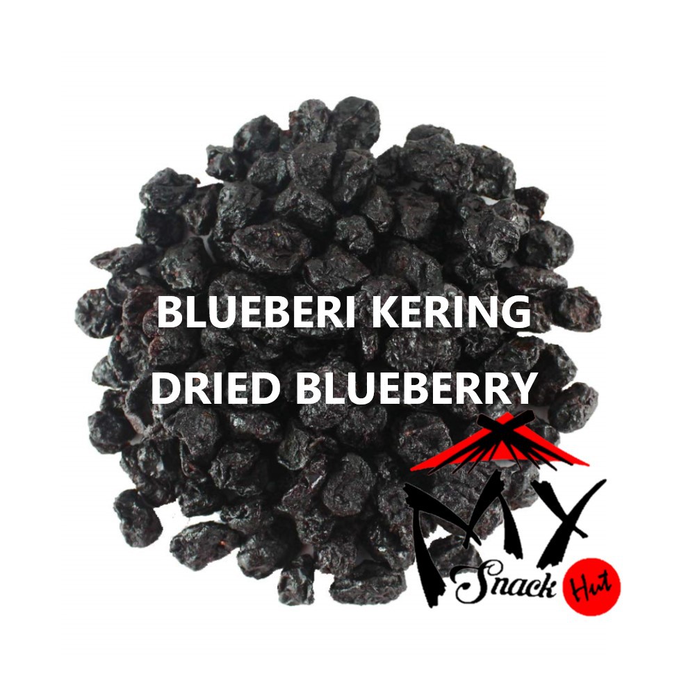 BLUEBERRY KERING 50GR - DRIED BLUBERI ORGANIK - DRY BLUBERRI ORGANIC - BUAH BERI BIRU BERRIES