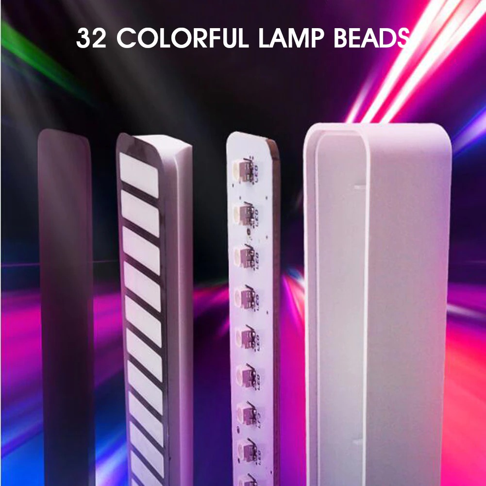 LED Bar RGB Voice Activated Music 32LED Lampu LED Strip