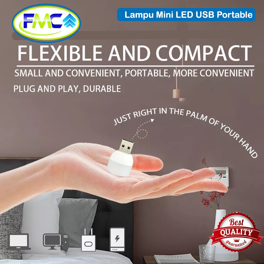 Lampu LED Mini USB Lampu Tidur Kecil LED Super Terang Travel Portable Lampu Baca Eye Care Aesthetic Hemat Listrik Praktis Mungil Lucu Murah