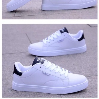 Sepatu pria casual sepatu putih pria sneakers putih HK-1