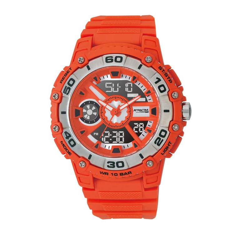 Q&Q QQ Attractive Analog Digital Jam Tangan Pria DE10J312Y Original