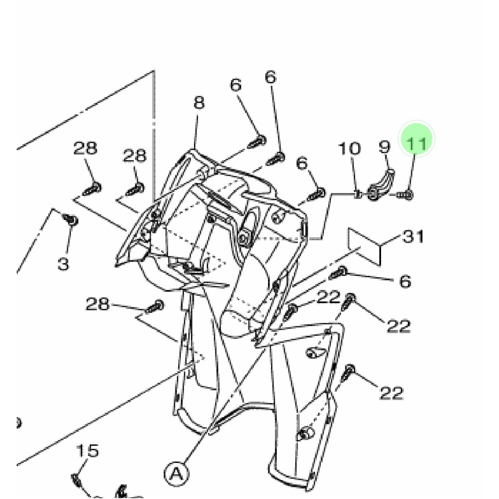 BAUT GANTUNGAN BARANG MIO M3  Z SOUL GT XRIDE 125 LEXI FREE GO ORI 90111-06051