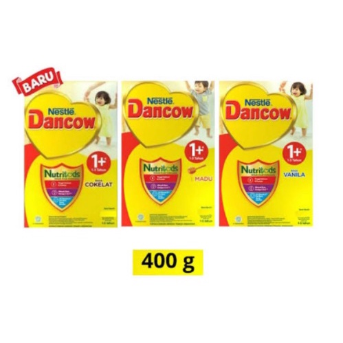 Dancow 1+ Susu Formula Anak Usia 1-3 tahun Rasa Madu / Coklat / Vanilla 400gr