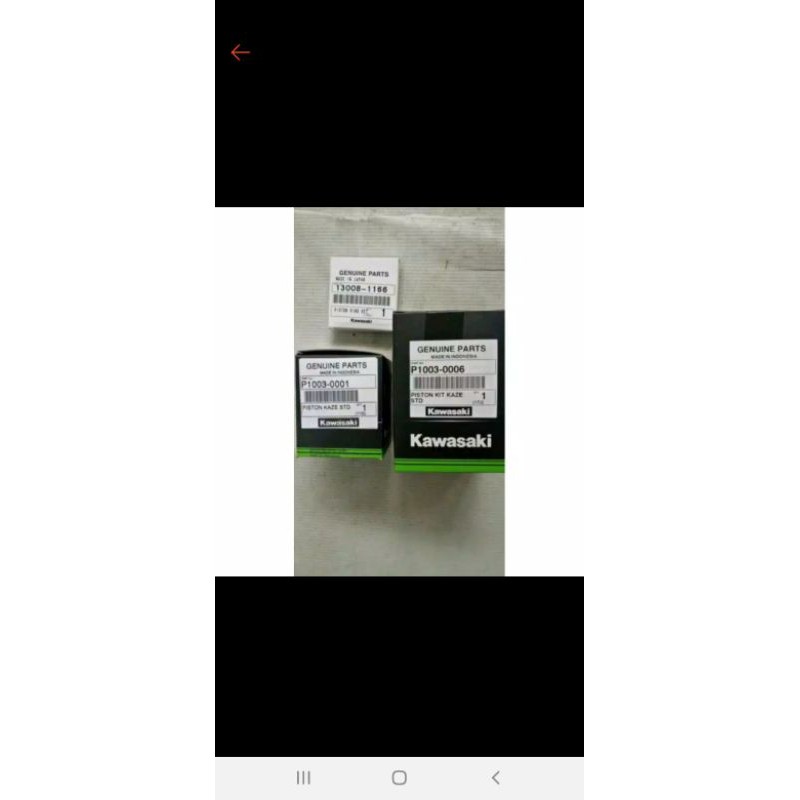 PISTON SEHER KIT KAZE  STANDAR SET ORIGINAL ORI ASLI KAWASAKI