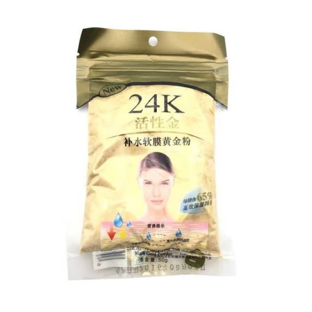 24K Masker Gold Emas Bubuk Active Gold Aqua Soft Bubuk 24K