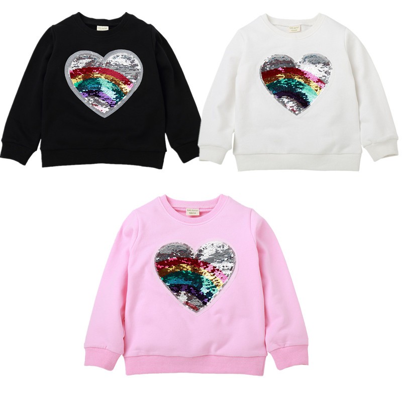 Sweater Perempuan Love Flip Sequin