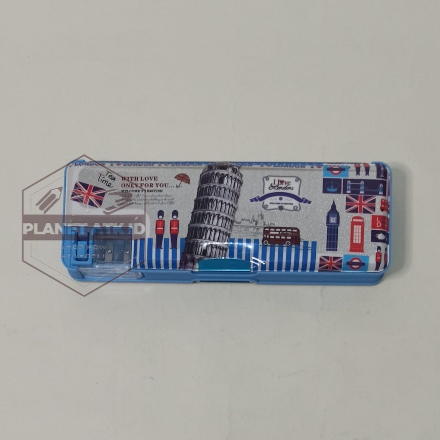 

Kotak Pensil Magnet Gliter London/Tempat Pensil/Pensil Case/Pencil Box