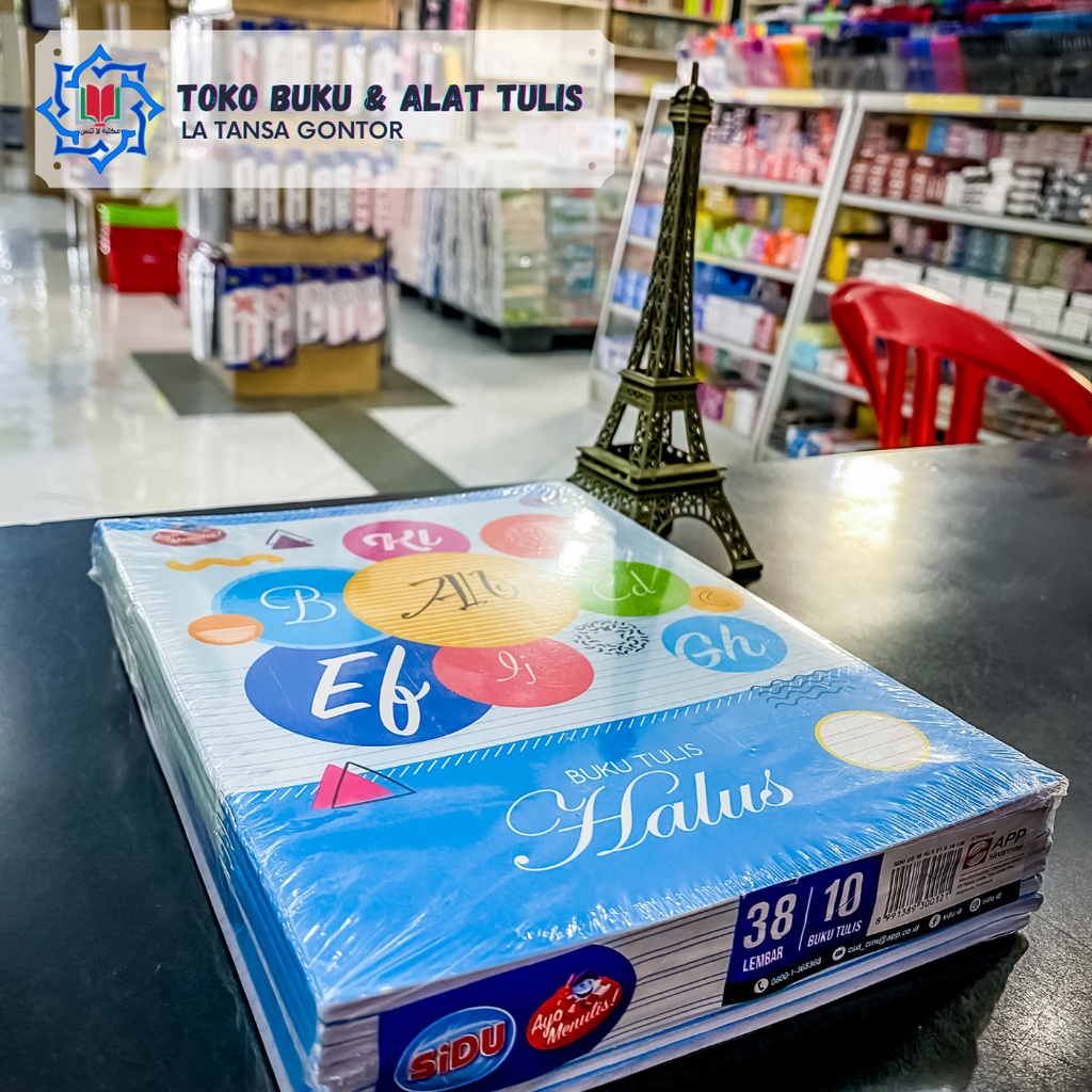 

BUKU TULIS HALUS SIDU ISI 38 LEMBAR / PACK