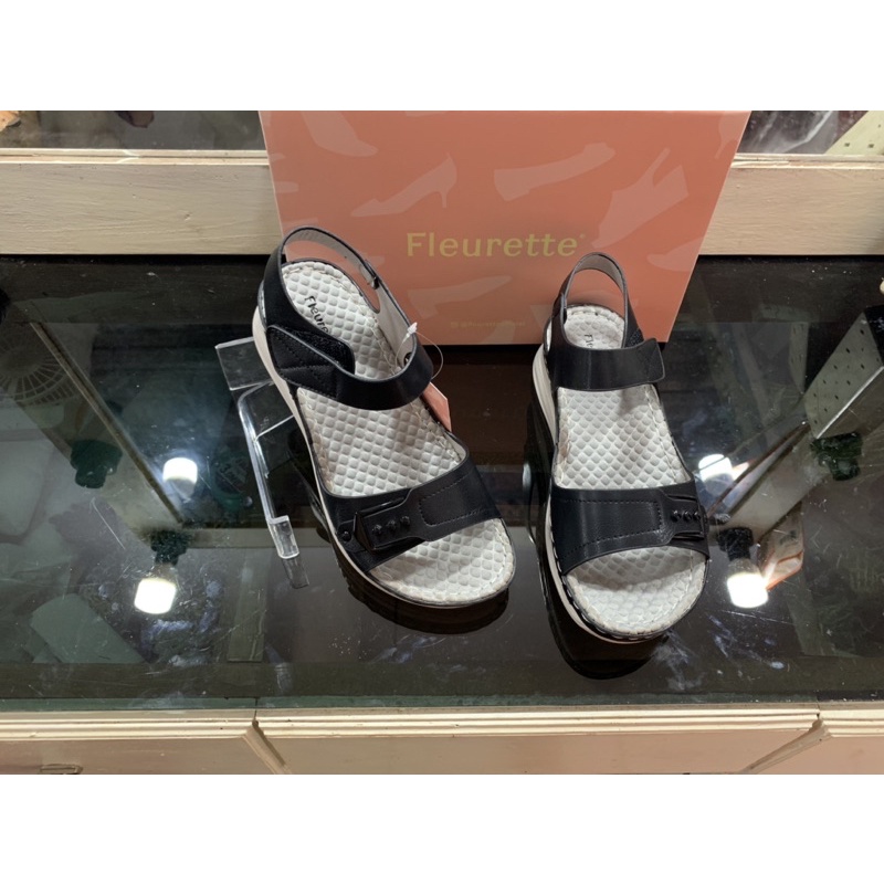 SANDAL TALI BELAKANG WEDGES MERK FLEURETTE ORIGINAL