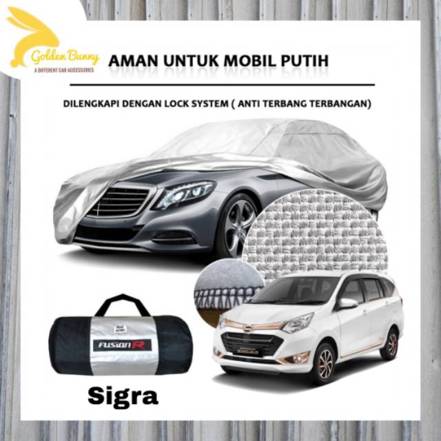 Cover Mobil Putih Sigra / Sarung Mobil Putih Sigra / Body Cover Mobil Sigra