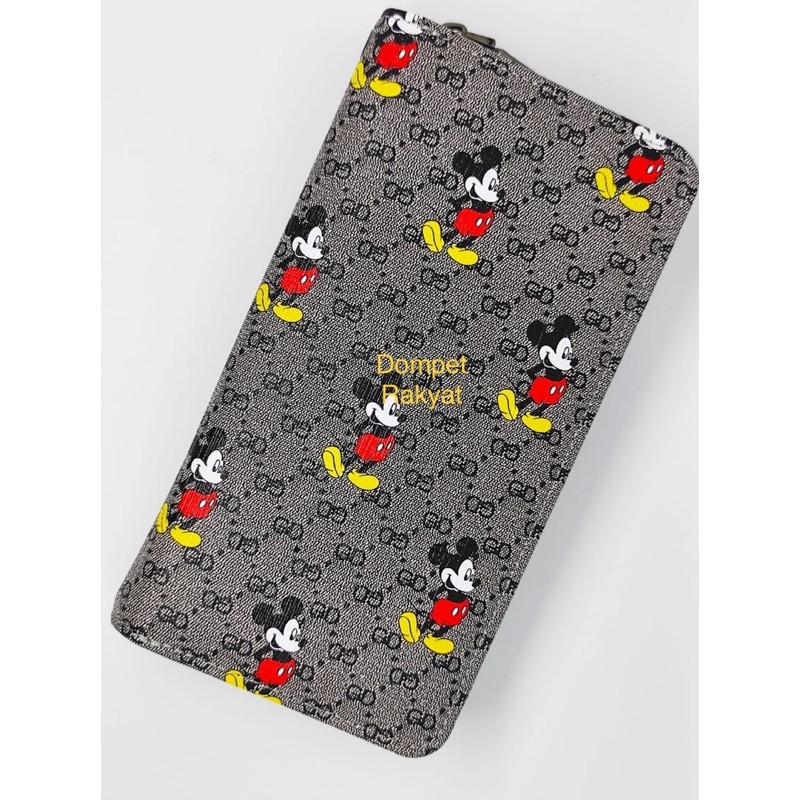 Dompet Panjang Mickey Mouse ,Dompet Gucci Mickey Mouse , Dompet Wanita , Artis , Korea , Impor