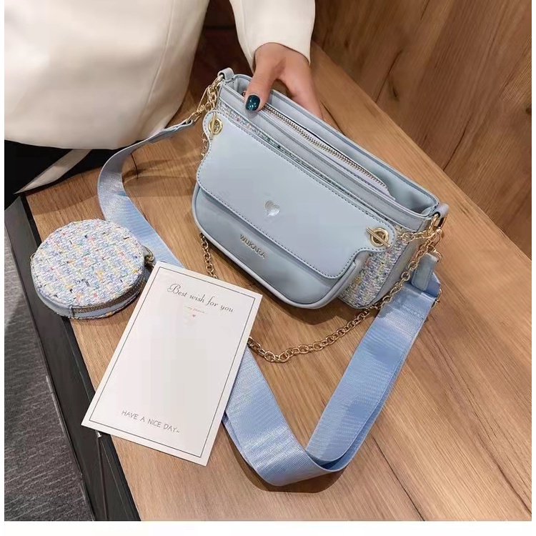 201868 Tas Selempang Wanita Import 2 in 1 Slingbag Cewek Impor (1 KG MUAT 2) LT2167 JTF12984 170254