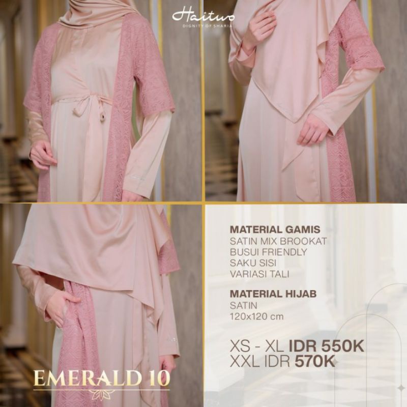 HAITWO EMERALD 010 GAMIS SYARI GAMIS PREMIUM