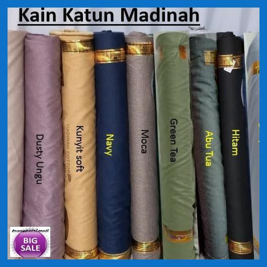 Simagwanita- Kain Katun Madinah 1M/ Kain Katun Adem - Putih Tulang -Ori.