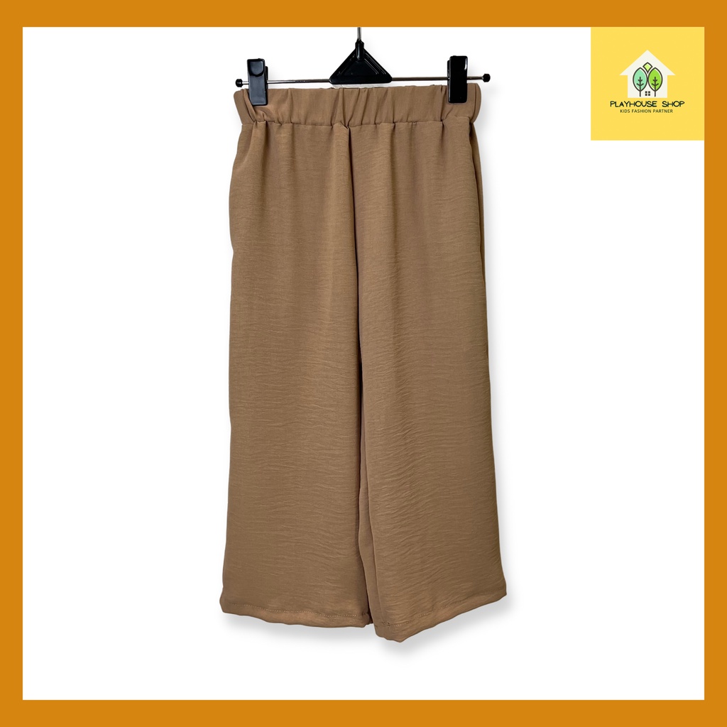 Celana Kulot Crinkle Airflow Import Anak Perempuan 7/8 umur 6-15 Tahun