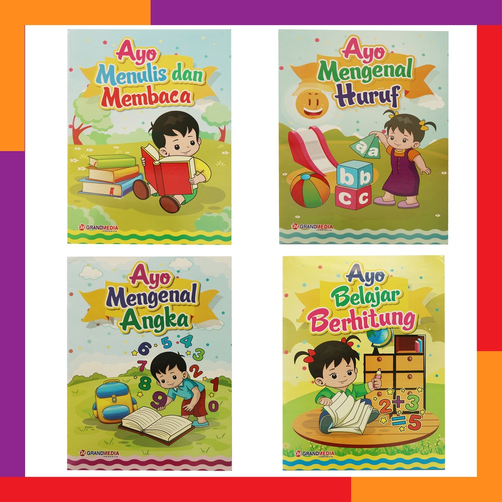 Jual Buku Anak / Buku TK Mengenal Angka , Mengenal Huruf , Belajar ...