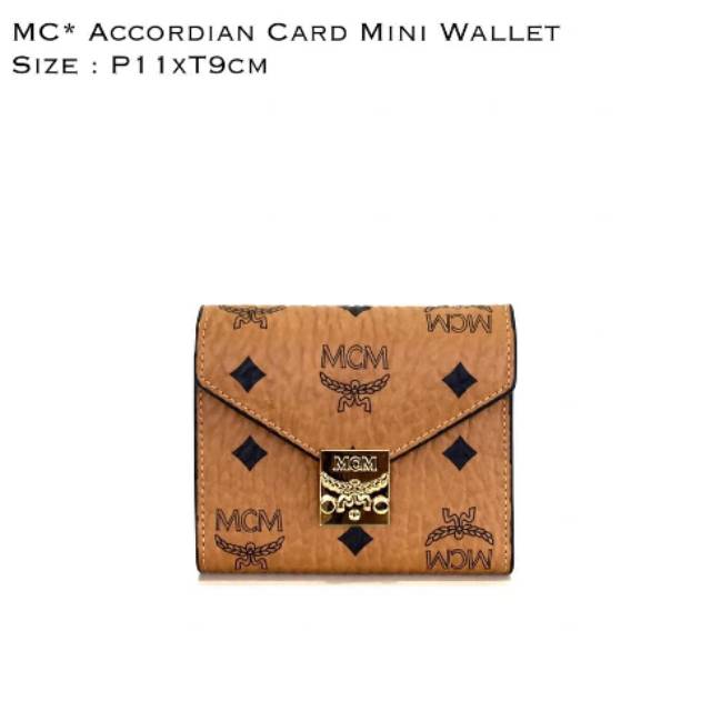 MCM Accordian Card Mini Wallet